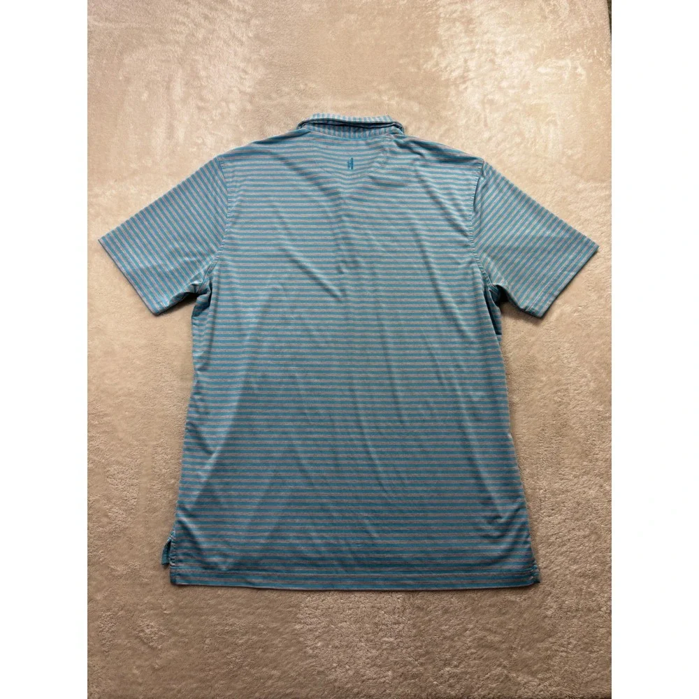 Johnnie-O Mens Niagara Striped Performance Polo Shirt L